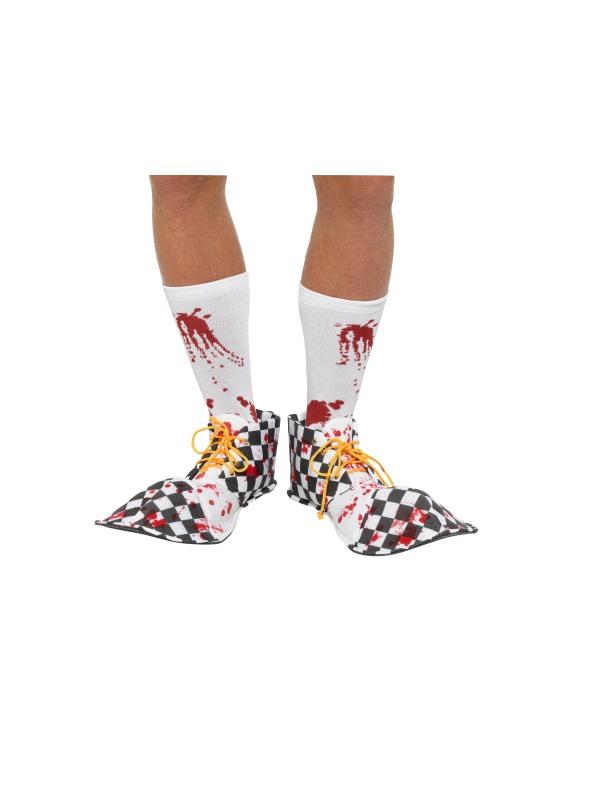 Bloody Clown Shoe Covers Adult Black 2