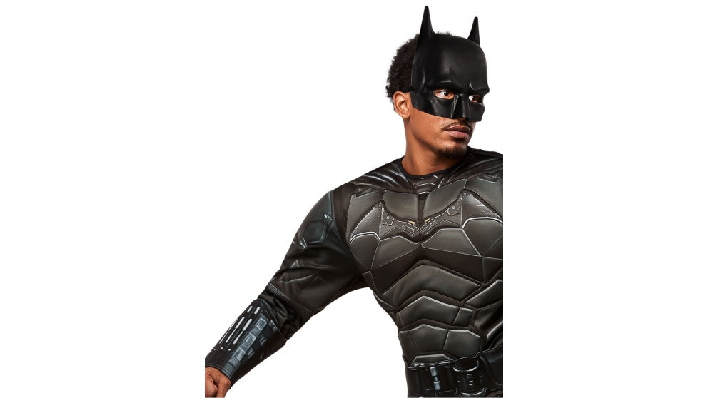 The Batman Costume Mens Printed Muscle Batsuit DC Comics
