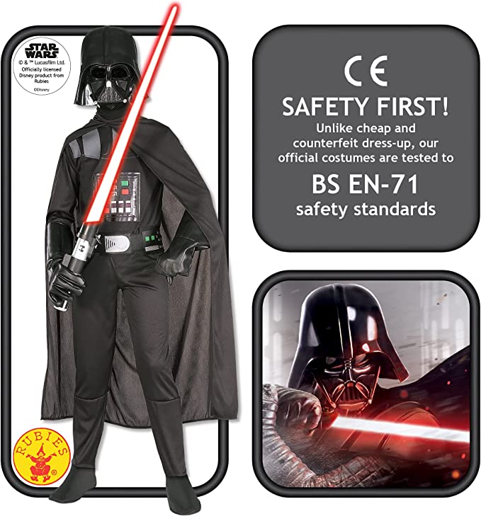 Darth Vader Larger Sizes Kids Costume 2 rub-6410671112 MAD Fancy Dress