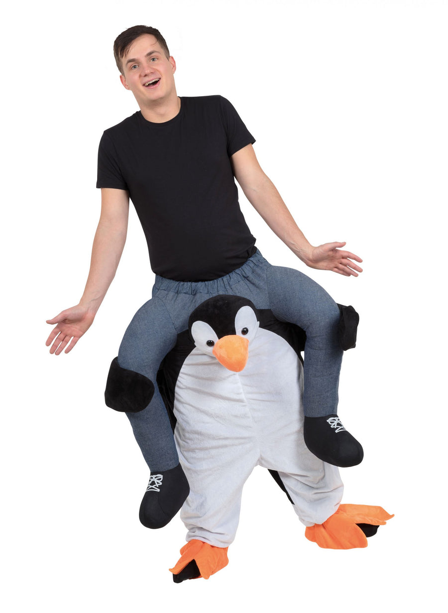 Penguin Piggy Back Costume Adult Fits Up Waist Size 38" 40"_1 AF005