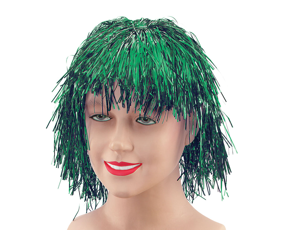 Tinsel Wig Green Wigs Unisex_1 BW133