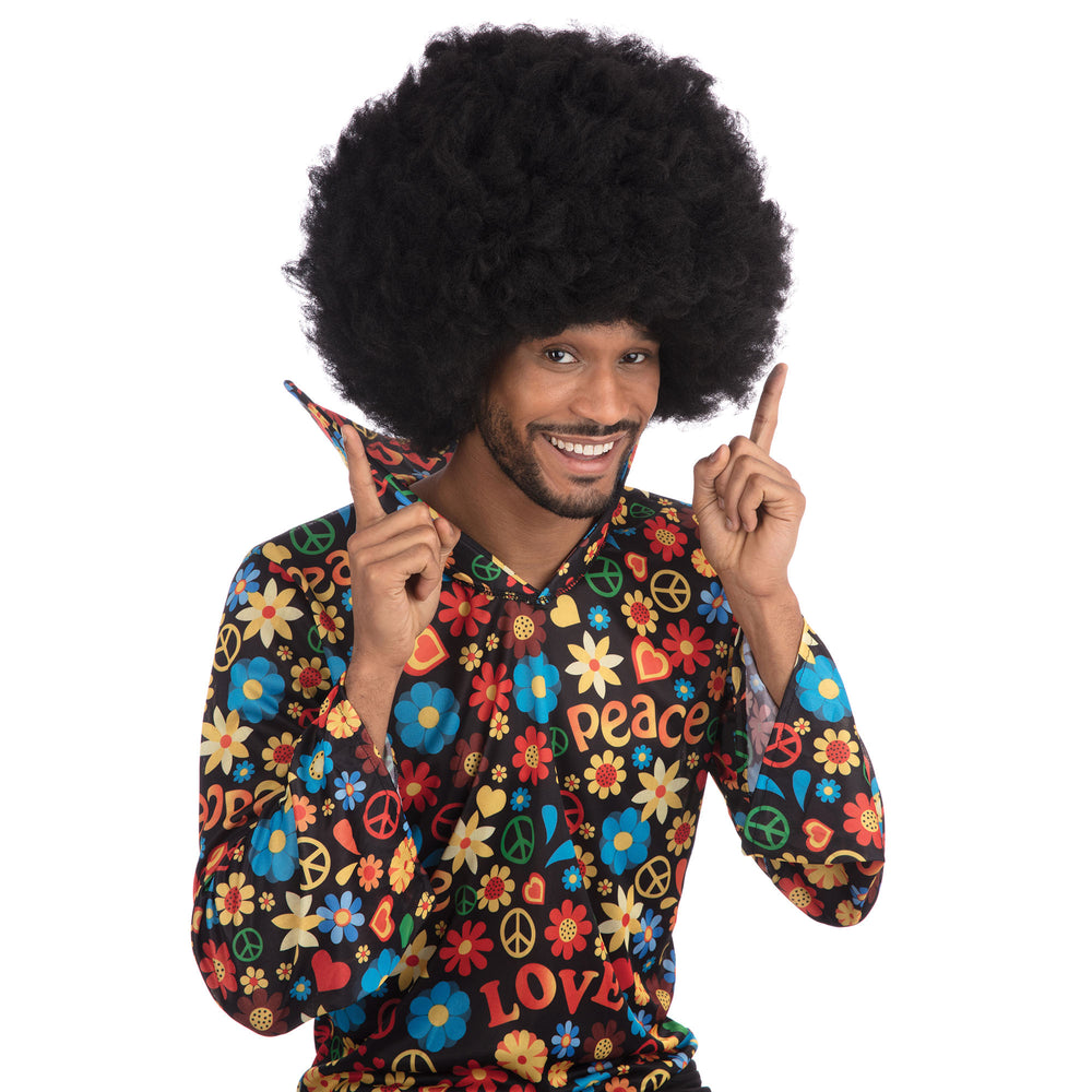 Size Chart Mens Jumbo Hendrix Afro Wig Wigs Male Halloween Costume