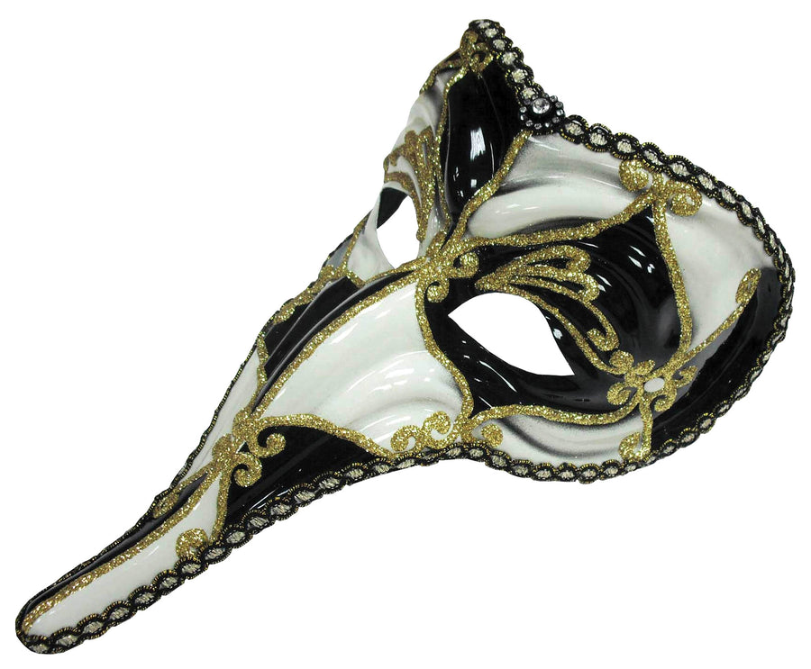 Mens Loki Mask Black White Eye Masks Male Halloween Costume_1 EM420