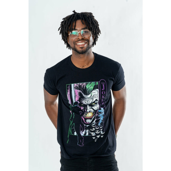 Joker Adult Unisex Black Jail T-Shirt DC_1