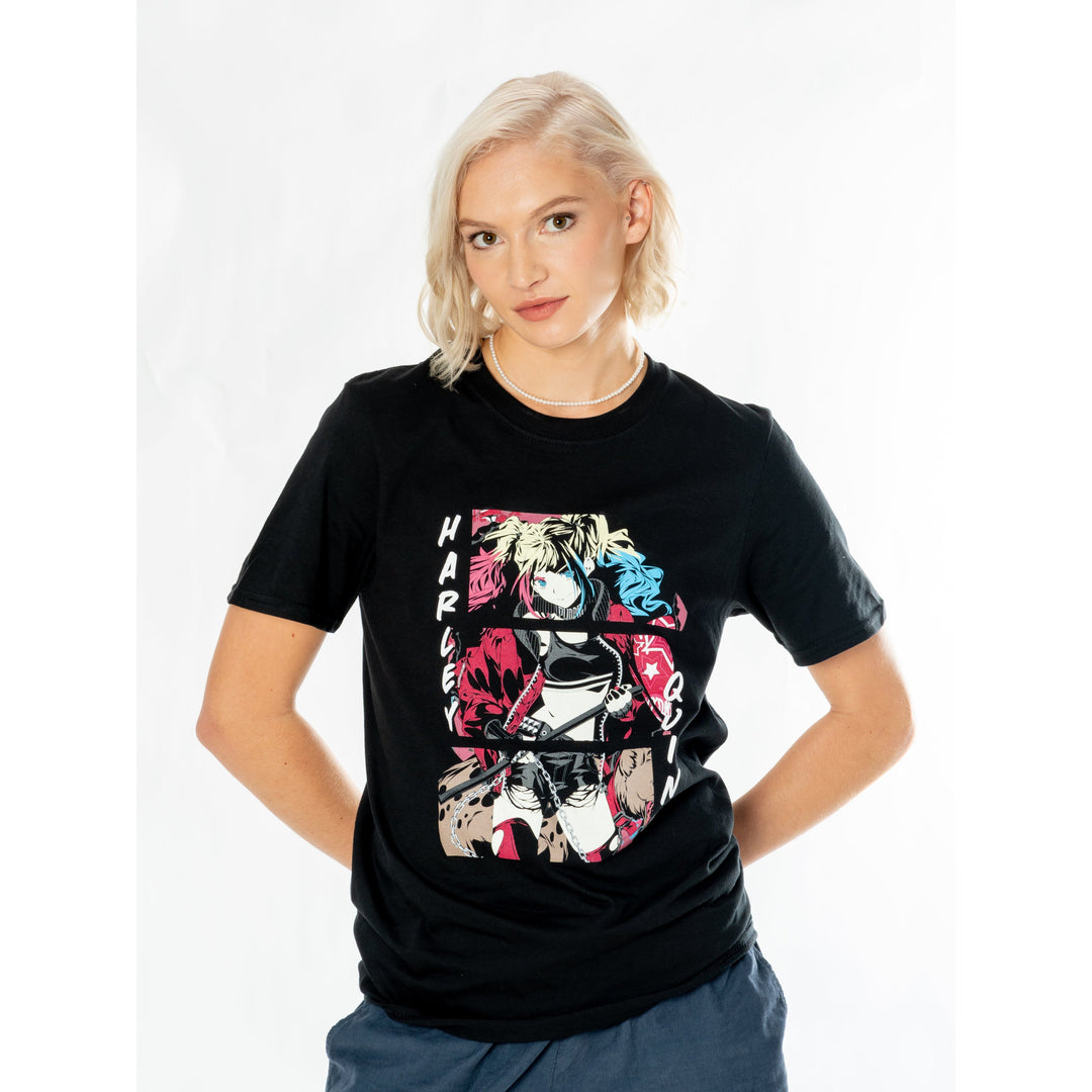 Harley Quinn Black Adult Anime Comic T-shirt DC_1