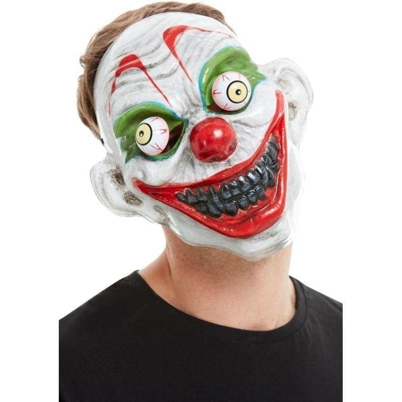 Clown Mask Adult White_1 sm-52158