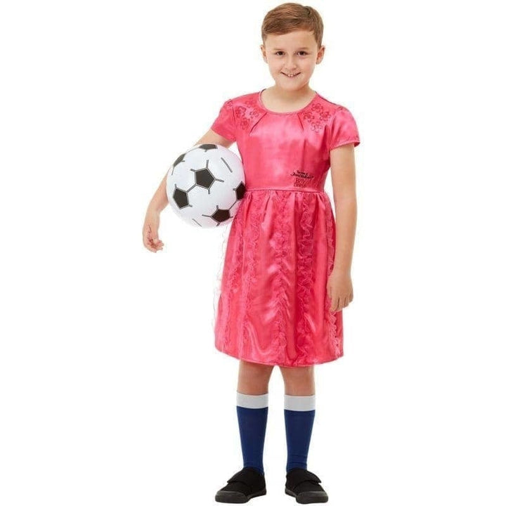 David Walliams The Boy In Dress Deluxe Costume Child Pink_1 sm-48756L