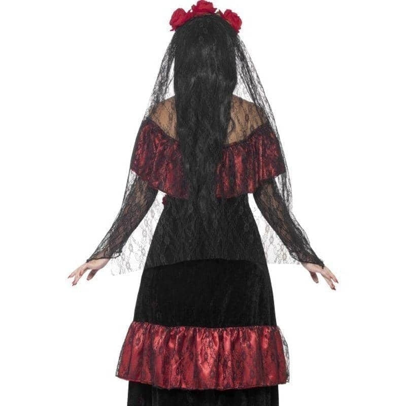 Day Of The Dead Bride Costume Adult Red Black_2 sm-43739M