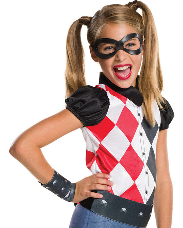 Harley Quinn Costume Kids DC Superhero Girls 1 rub-620744S MAD Fancy Dress