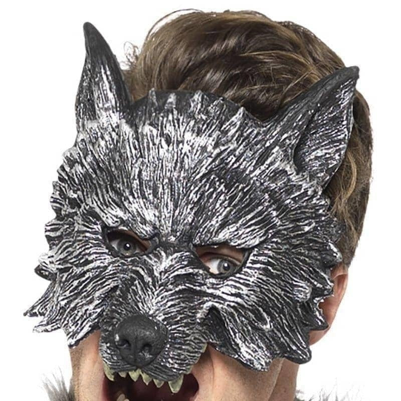 Deluxe Big Bad Wolf Mask Adult Grey_1 sm-20348