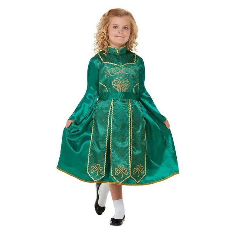 Irish Dancer Deluxe Girls Green Dress Costume_1 sm-55051L
