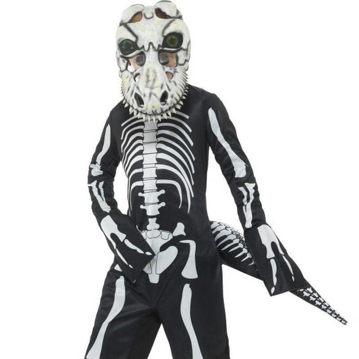 Deluxe T Rex Skeleton Costume With Bodysuit Kids Black_1 sm-48006l
