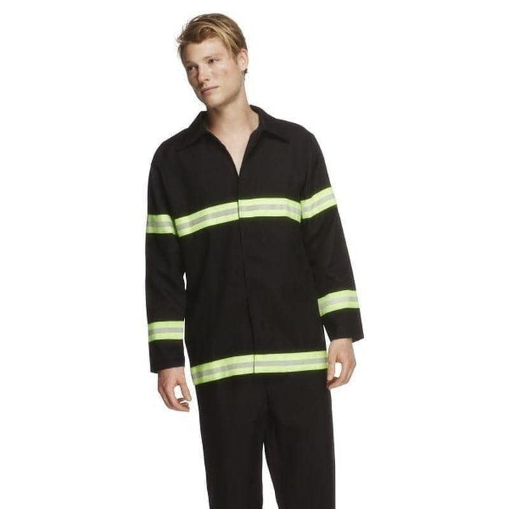 Fever Fireman Costume Adult Black_1 sm-31693L