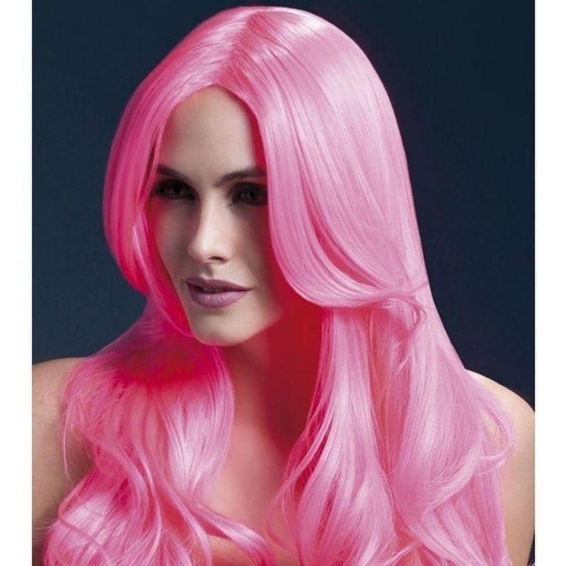 Fever Khloe Wig Adult Neon Pink_1 sm-42545