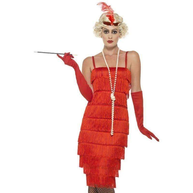 Flapper Costume Adult Red_1 sm-45501L