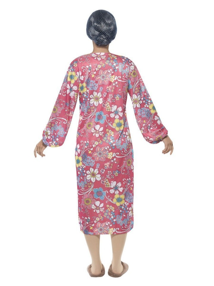 Gravity Granny Costume Adult Pink Bodysuit