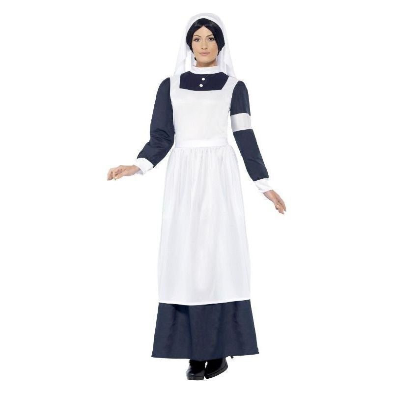 Great War Nurse Costume Adult White Blue_3 sm-43430X1