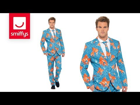 Goldfish Stand Out Suit Adult Blue Orange 5