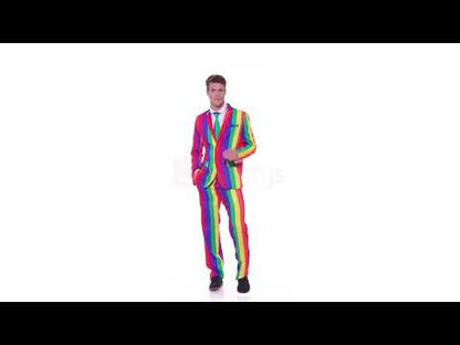 Over The Rainbow Suit Adult Multi Coloured Pride Costume 5