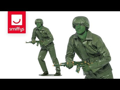 Toy Soldier Adult Green Uniform Costume Top Trousers Belt Hat and Foot-Base 6
