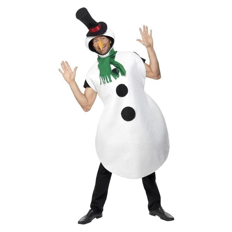 Snowman Costume Adult White_2 