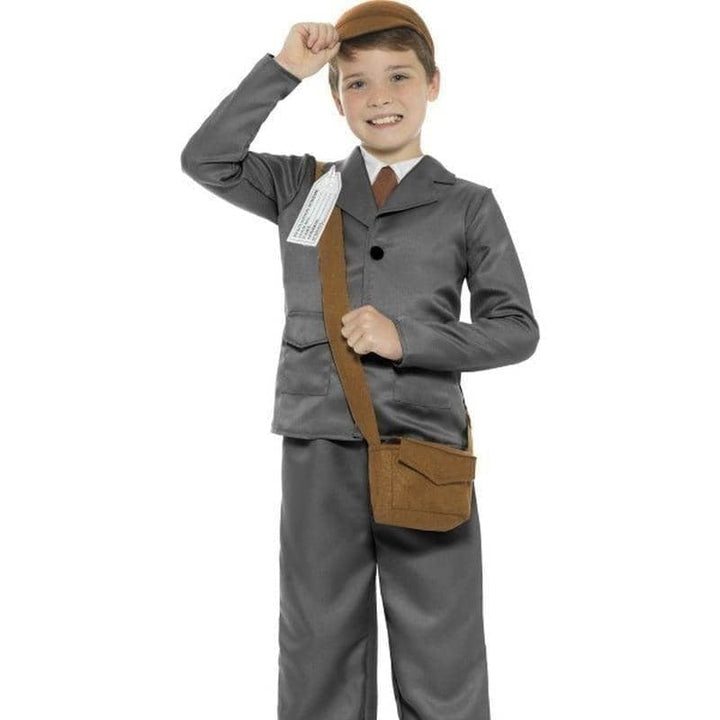 WW2 Evacuee Boy Costume Kids Grey_1 sm-45010L